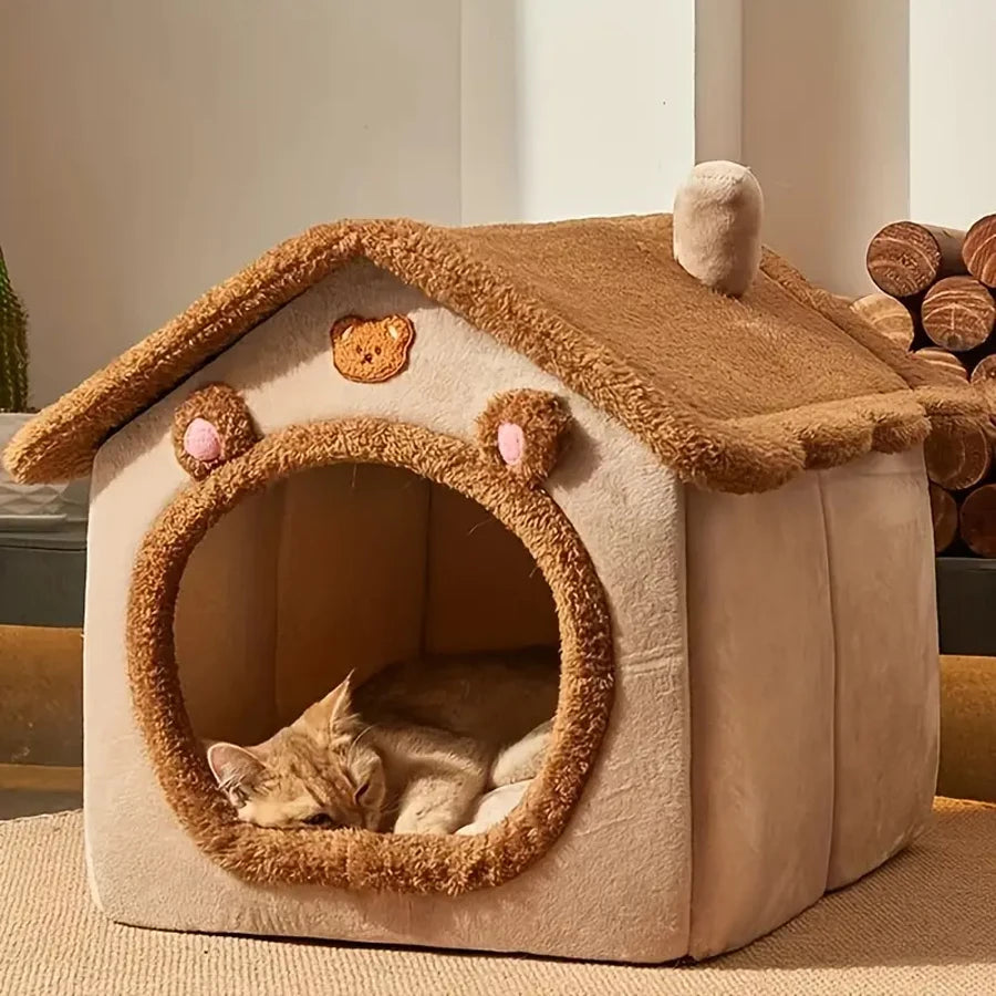 Foldable Pet House – Cozy, Washable & Portable