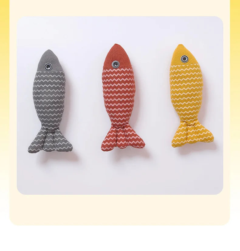 Interactive Cat Fish Toy – Scratcher & Catnip Fun for Playful Cats