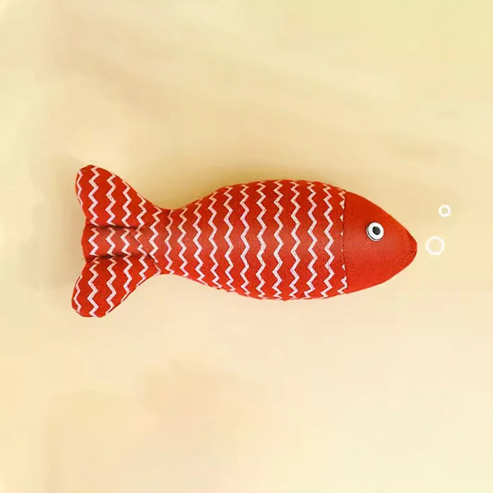 Interactive Cat Fish Toy – Scratcher & Catnip Fun for Playful Cats