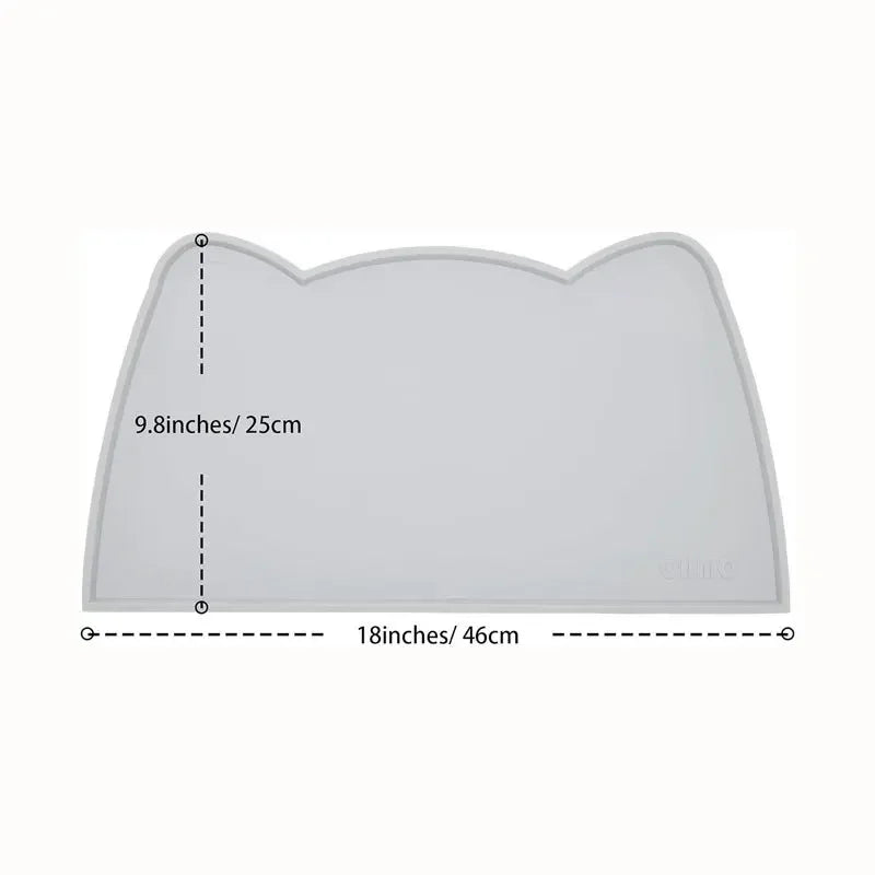 Food-Grade Silicone Pet Bowl Mat – Anti-Dirty & Easy to Clean