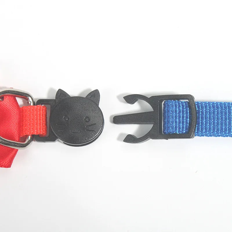 Adjustable Pet Collar with Bow & Bell – Cute & Comfortable