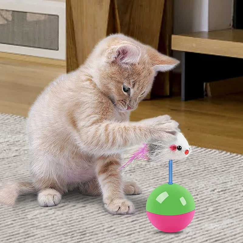 Cat Toy Set – Fun & Interactive Mouse Teaser for Cats & Dogs