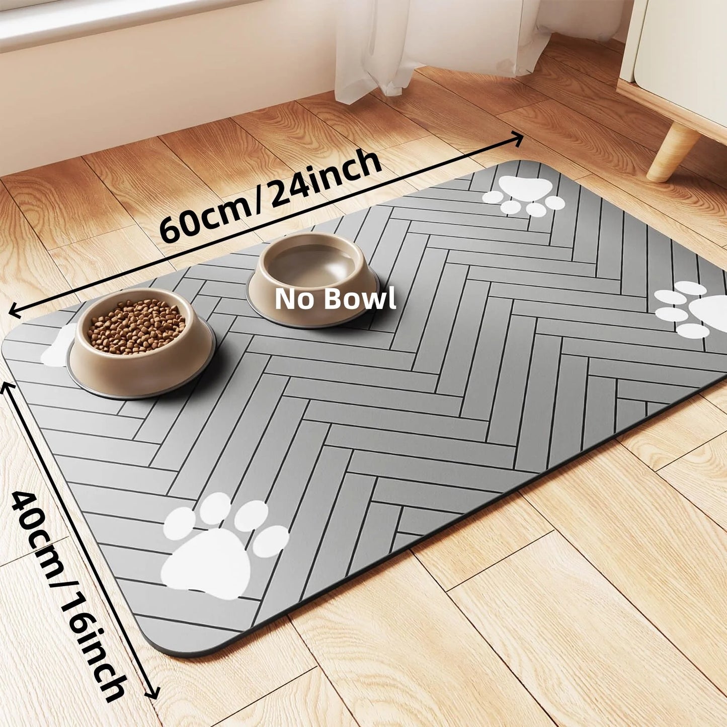 Absorbent Pet Feeding Mat – Keep Your Floors Clean & Dry