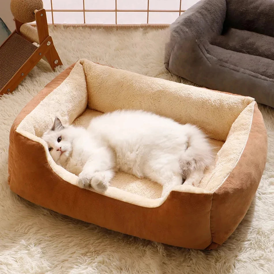 Cozy Pet Bed – Soft Cushions for Kittens & Dogs