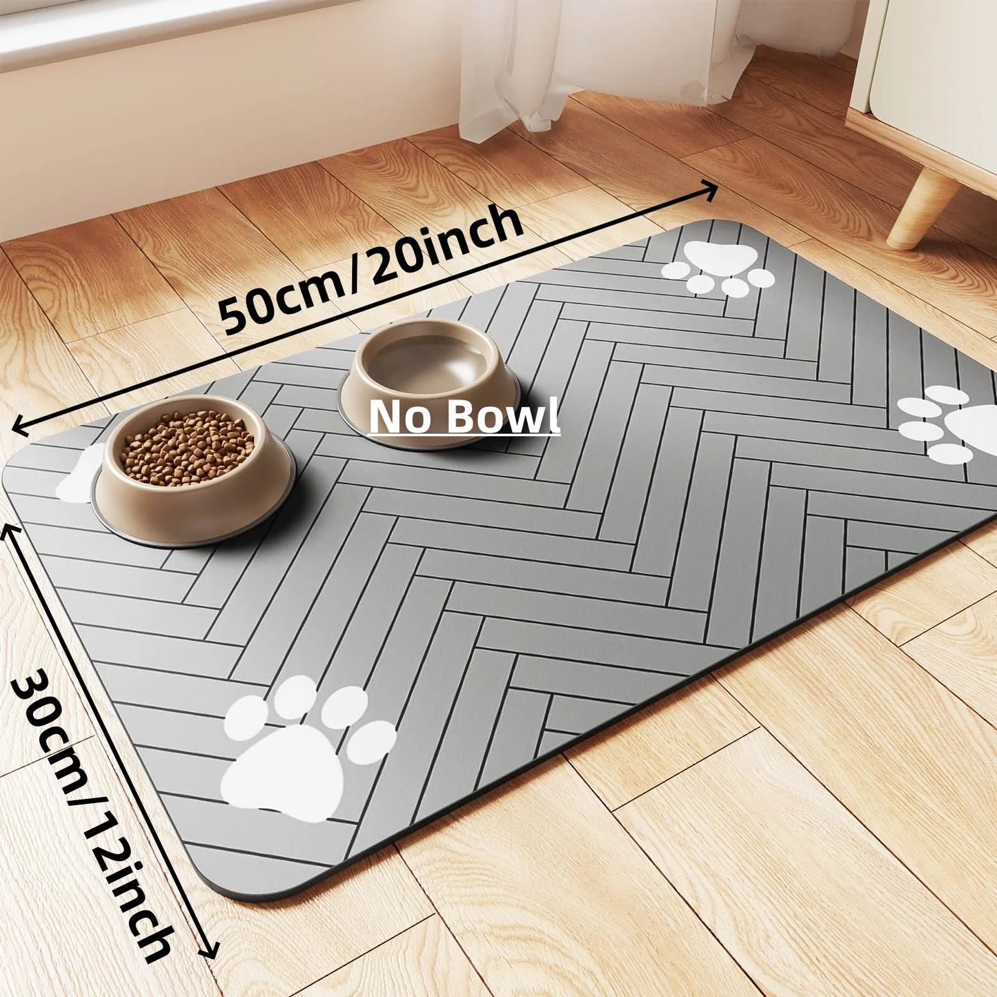 Absorbent Pet Feeding Mat – Keep Your Floors Clean & Dry