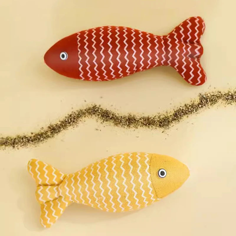 Interactive Cat Fish Toy – Scratcher & Catnip Fun for Playful Cats