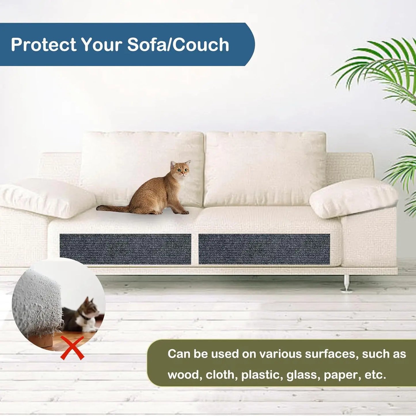 Self-Adhesive Anti-Scratch Protector for Sofas & Walls