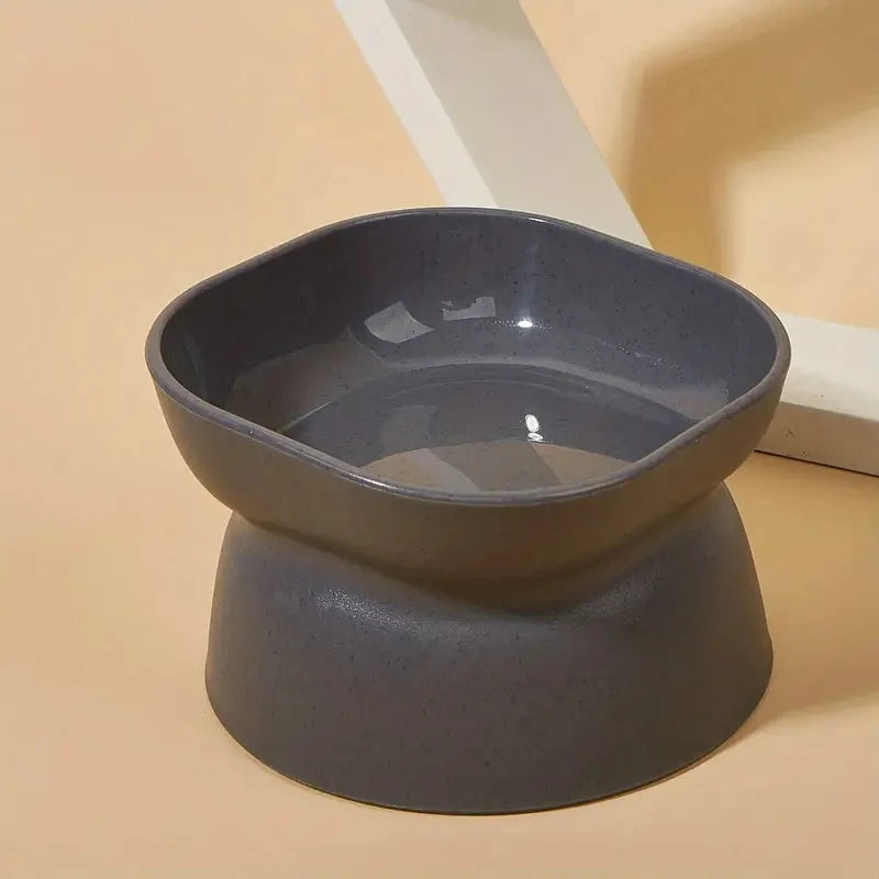 Classic Neck Protection & Anti-Rollover Pet Bowl – Comfortable Mealtime for Cats