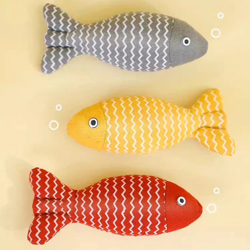 Interactive Cat Fish Toy – Scratcher & Catnip Fun for Playful Cats