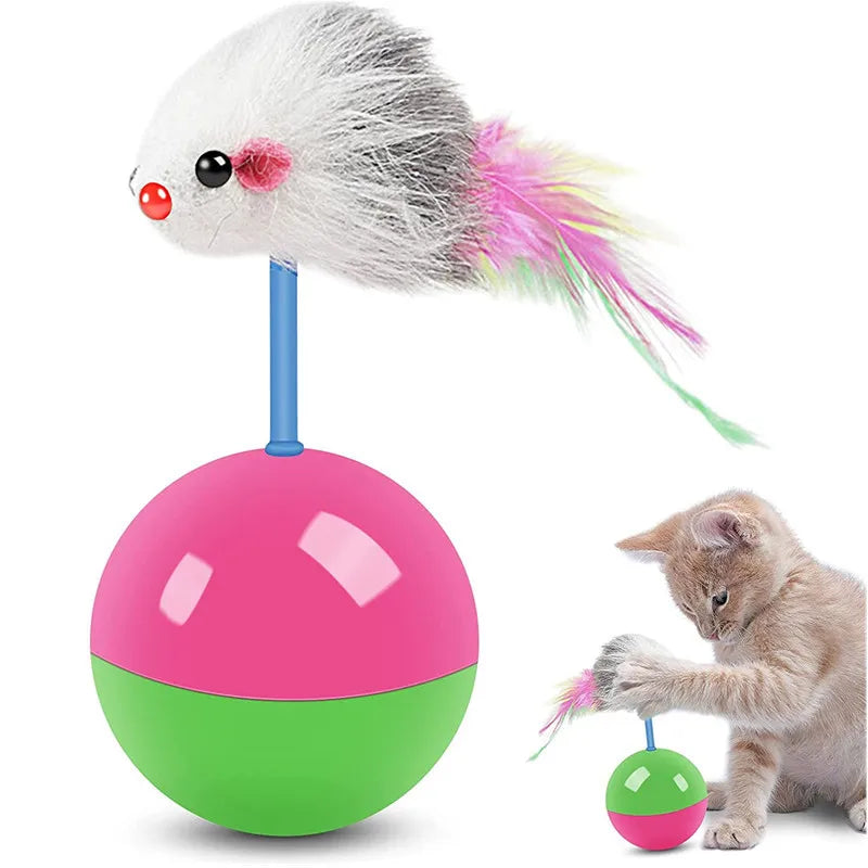 Cat Toy Set – Fun & Interactive Mouse Teaser for Cats & Dogs