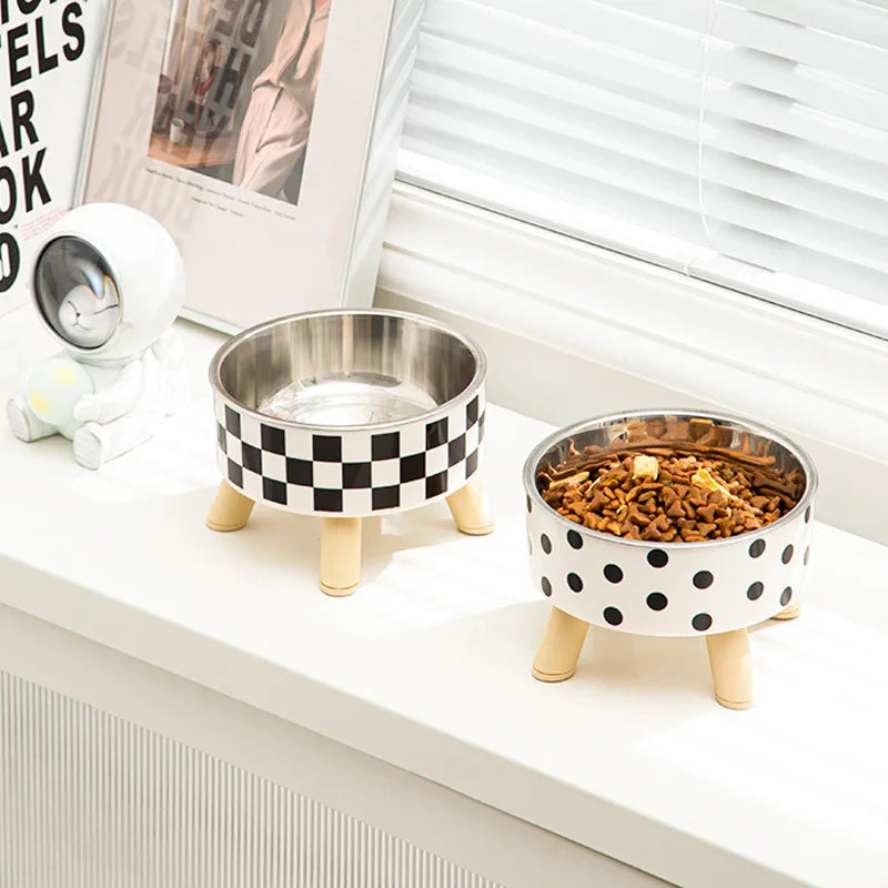 High-Footed Cat & Dog Bowl – Comfortable & Spacious Feeding